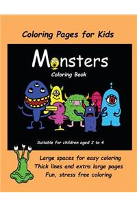 Coloring Pages for Kids (Monsters Coloring book)