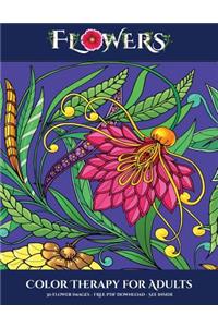 Color Therapy for Adults (Flowers)