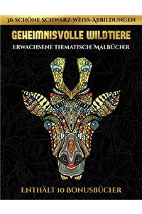 Erwachsene thematische Malbücher (Geheimnisvolle Wildtiere)