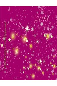 Trip to the Glowing Stars 2017-2018 18 Month Academic Planner