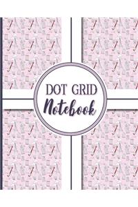 Dot Grid Notebook: Dot Grid Letter Paper, Dotted Paper Journal - Music Cover