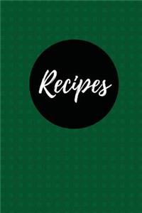 Recipes (Blank Cookbook)