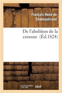 de l'Abolition de la Censure