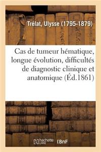 Cas Rare de Tumeur Hématique: Longue Évolution, Difficultés de Diagnostic Clinique Et Anatomique: Rapport Sur Une Observation de M. Edmond Simon. Société Anatomique, 31 Août 1860