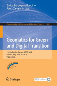 Geomatics for Green and Digital Transition