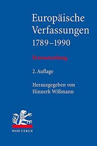 Europaische Verfassungen 1789-1990