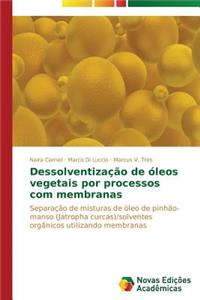 Dessolventização de óleos vegetais por processos com membranas