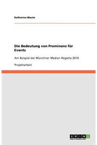 Die Bedeutung von Prominenz für Events