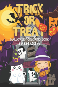 Trick or Treat Halloween Coloring Book for Kids Ages 4-8