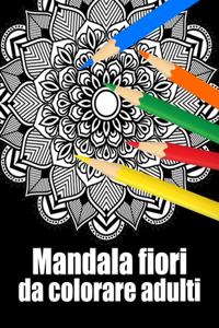 Mandala fiori da colorare adulti