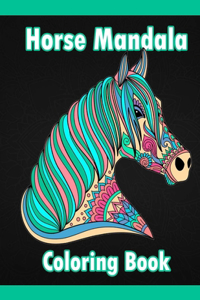 Horse Mandala Coloring Book