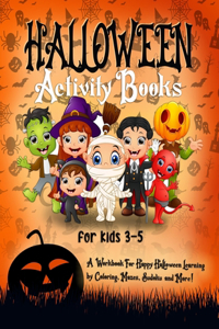 Halloween Activity Books for Kids 3-5