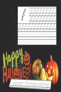 Happy Halloween, Cursive Handwriting