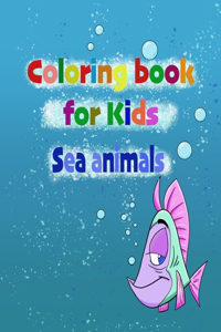 fantastic and funny coloring book for kids full of sea animals