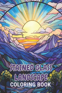 Stained Glass Landscape Coloring Book