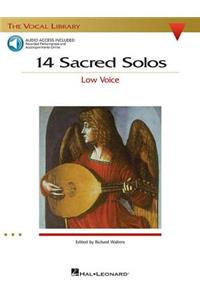 14 Sacred Solos - Low Voice Book/Online Audio