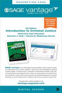 Introduction to Criminal Justice: Vantage Shipped Access Card