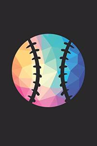 Low Poly Baseball Notebook - Baseball Training Journal - Gift for Baseball Player - Baseball Diary