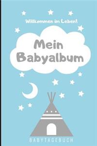 Willkommen Im Leben Mein Babyalbum Babytagebuch
