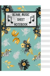 Blank Music Sheet Notebook