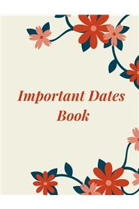 Important Dates Book
