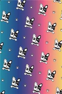 French Bulldog Dot Grid Journal