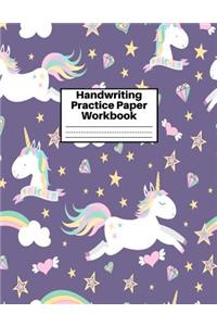 Handwriting Practice Paper Workbook