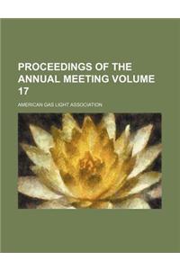 Proceedings of the Annual Meeting Volume 17