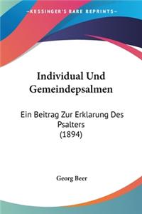 Individual Und Gemeindepsalmen