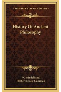 History Of Ancient Philosophy