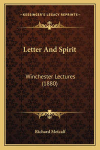 Letter and Spirit