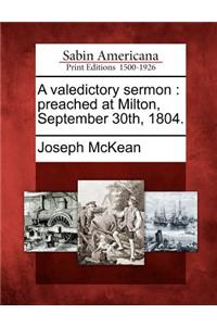 Valedictory Sermon