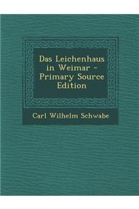 Das Leichenhaus in Weimar