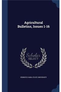 Agricultural Bulletins, Issues 1-16