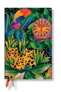 Paperblanks 2021 Jungle Song Mini 12-Month-Flexis