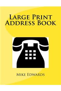 Large Print Address Book