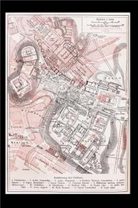 Vintage Map of the Imperial Forums of Rome Italy Journal: 150 Page Lined Notebook/Diary