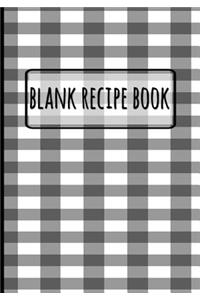 Blank Recipe Book - Classic Gray