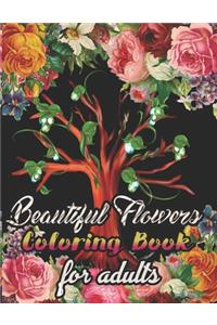 Beautiful Flowers Coloring Book for adults