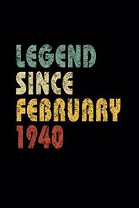 Legend Since February 1940