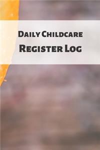 Daily Childcare Register Log