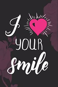 I love your smile Valentine Day gift notebook