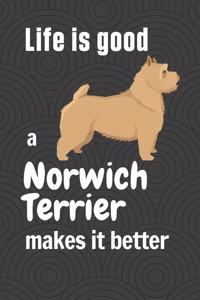 Life is good a Norwich Terrier makes it better
