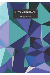 RPG Journal mixed paper: Lined, hex, graph & dot grid pages for Dungeon Masters and Players to track and record their adventures and campaigns (modern)