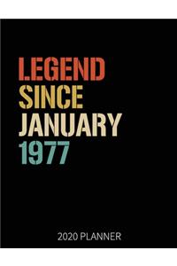 Legend Since January 1977 2020 Planner