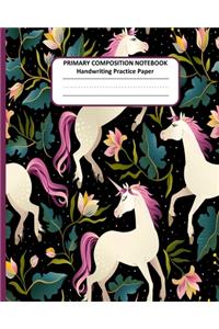 PRIMARY COMPOSITION NOTEBOOK Handwriting Practice Paper