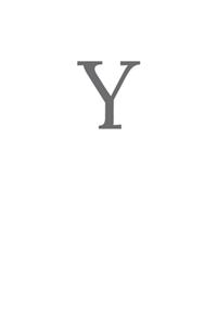 Buchstabe Y Notizbuch