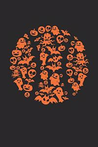 Halloween Baseball Notebook - Halloween Gift for Baseball Player or Coach - Baseball Journal - Halloween Themed Baseball Diary