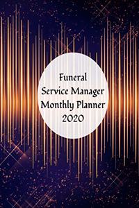 Funeral Service Manager Monthly Planner