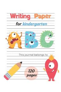 Writing Paper For Kindergarten